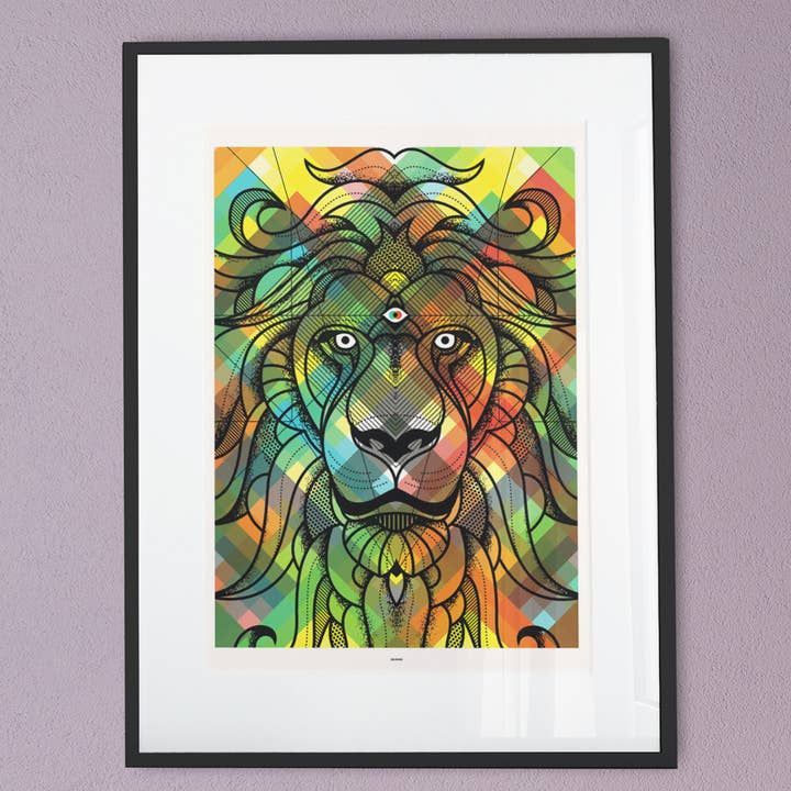 18" x 24" Delicious Lion for wholesale by Delicious Design League
