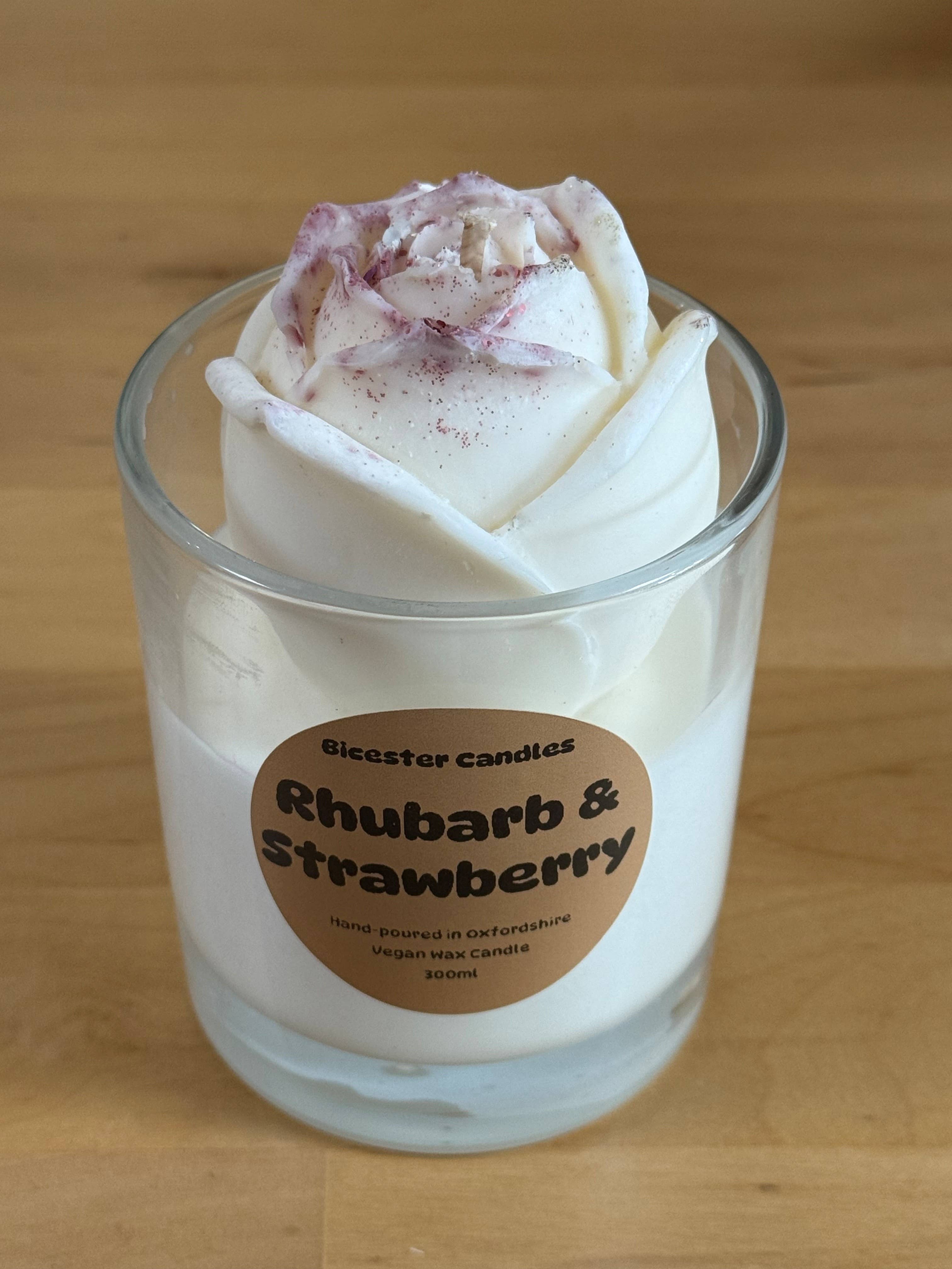 Bicester Candles - Wholesale Jar/Filled Candle - Rose Glass Candle3