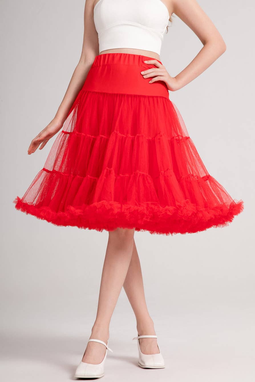 Dolly & Dotty – wholesale Skirt – Women’s – Fluffy Petticoat in Red0