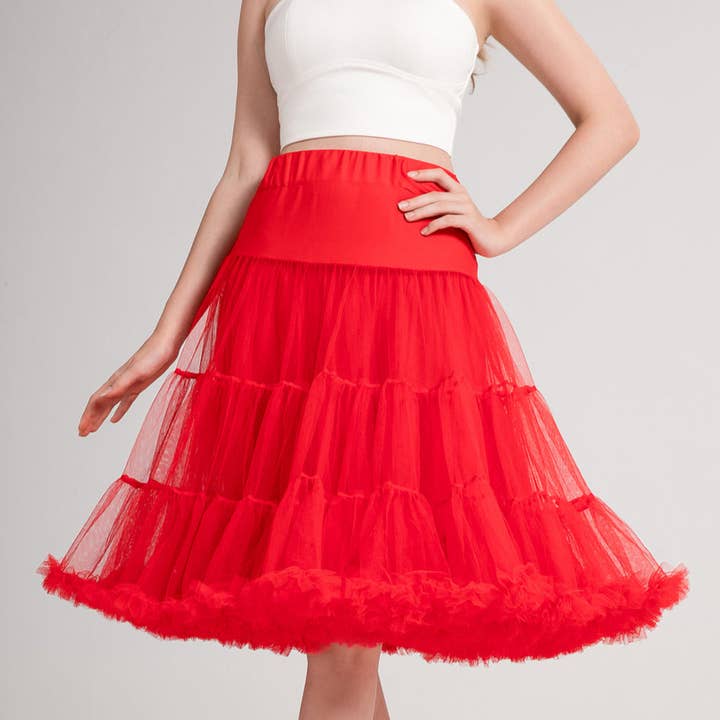 Fluffy Petticoat in Red for wholesale by Dolly & Dotty
