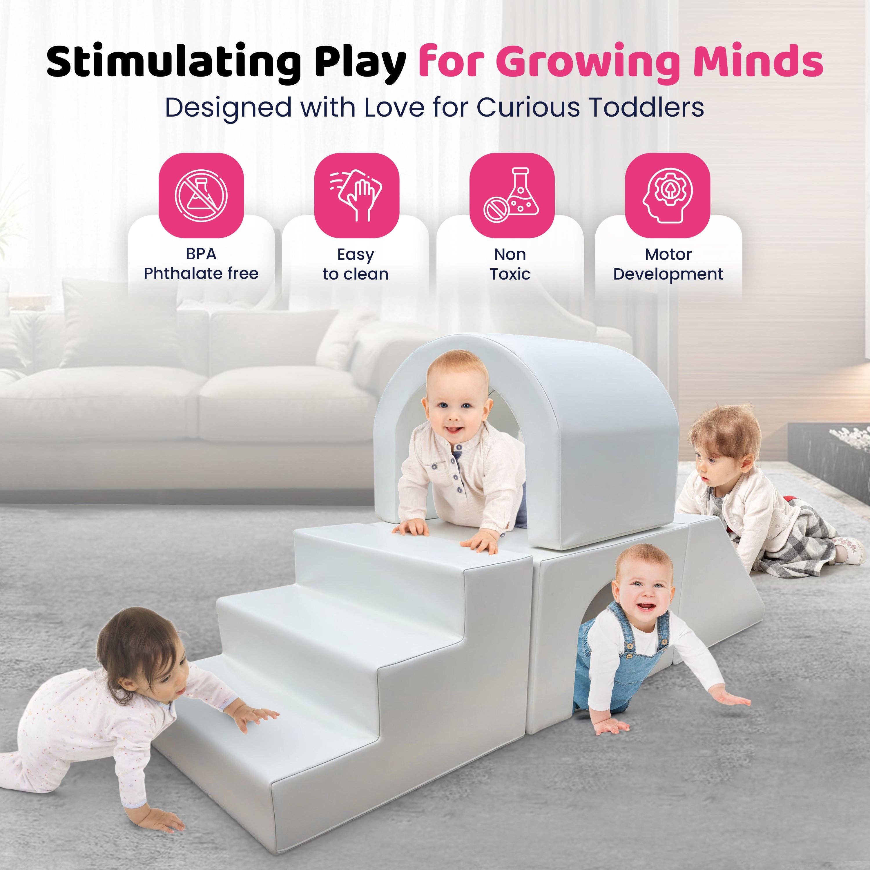 TQ FURNITURE – wholesale Toy set – Kids – Soft Play - Arc Tunnel - Upper Bridge Combination Set5