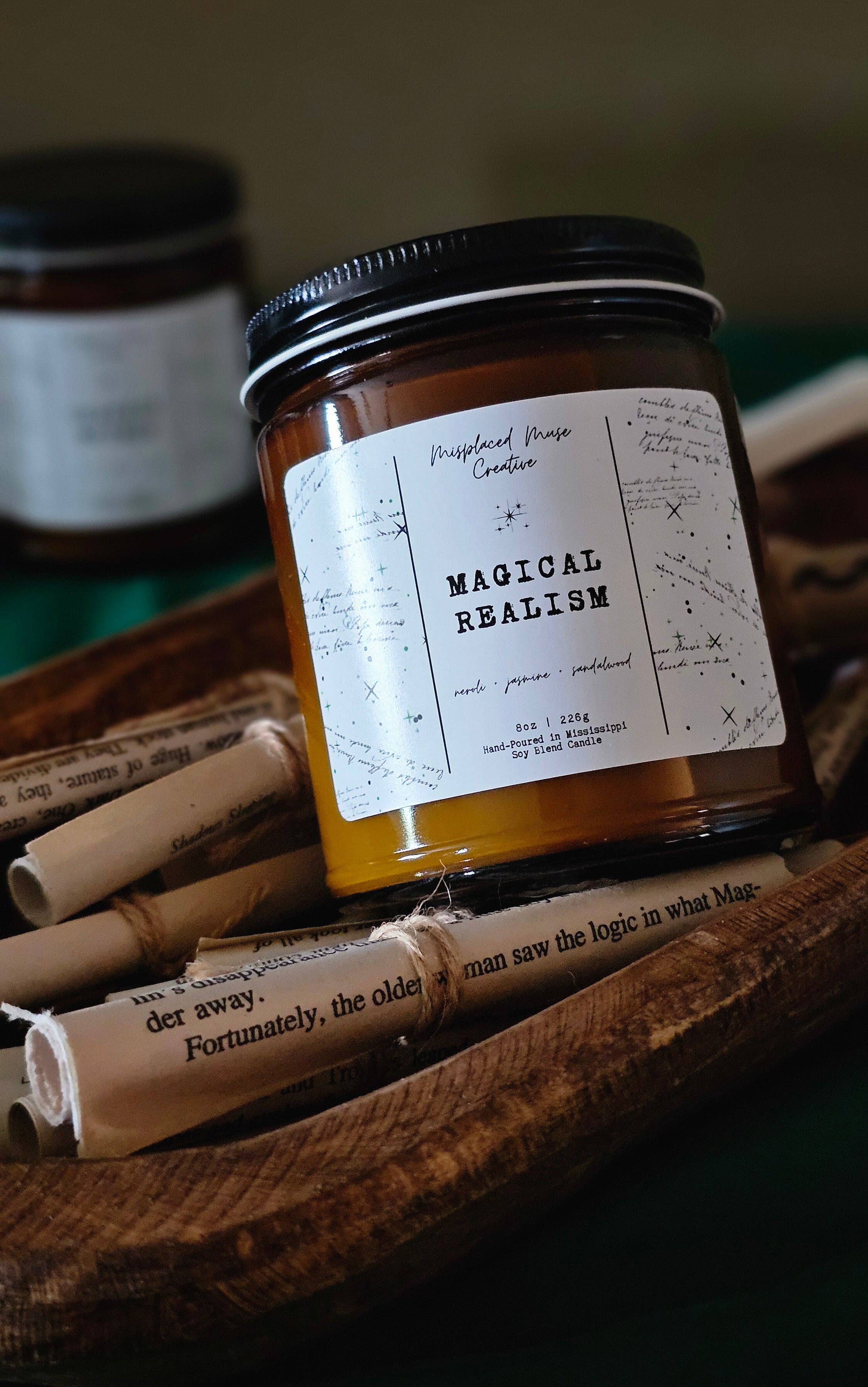 Misplaced Muse Creative - Wholesale Jar/Filled Candle - Magical Realism Soy Candle (Neroli + Jasmine)10