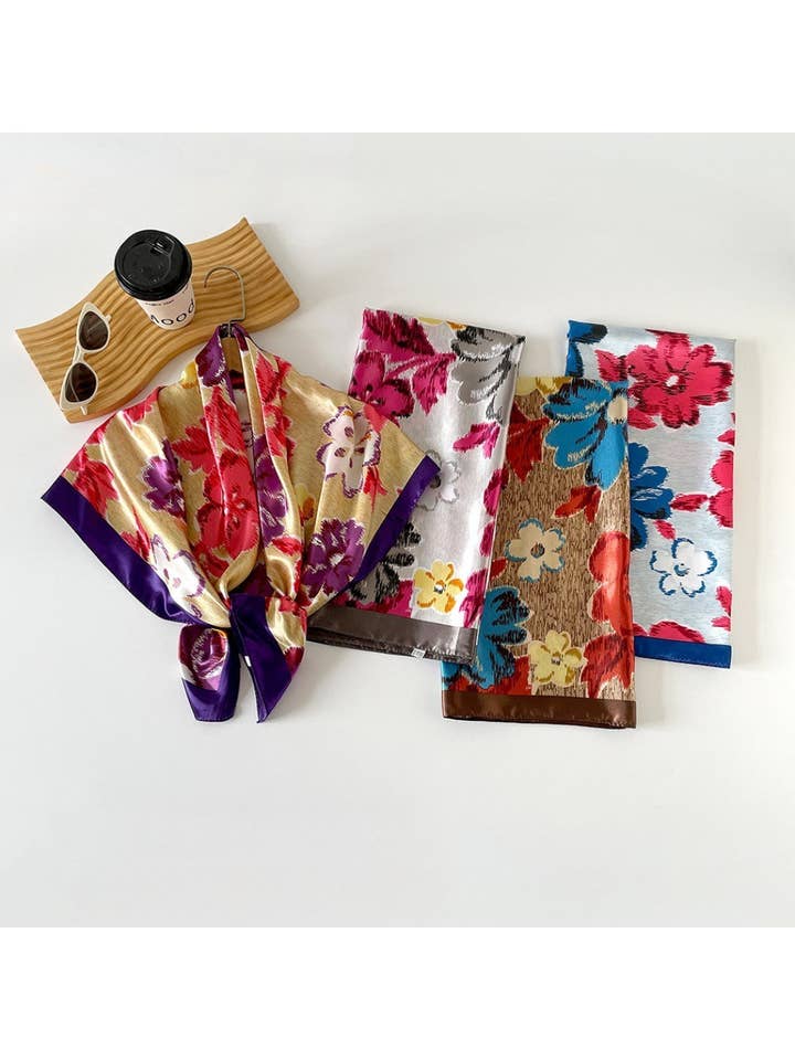 Scarvii - Vintage Painterly Floral Scarf for wholesale by Funkyrel® Atzbranding Limited
