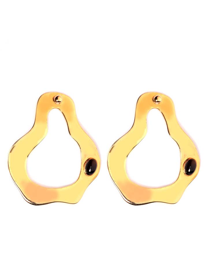 Creased Rounded Tidal Studs for wholesale by Nectar Nectar New York