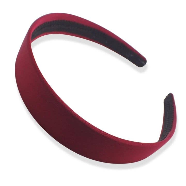 Topkids Accessories - Wholesale Fashion headband – women's - Satin Alice Headband Head Band Hairband Hair Band Women for Adult Girls Kids School 60s 70s 80s Plain Aliceband 2.5cm 1" Thick Wide Hard24