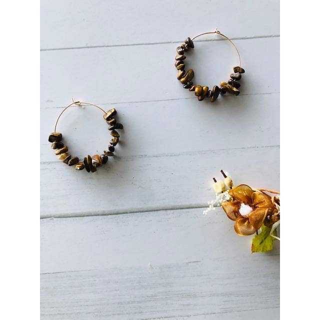 Magdalena | Brincos de Argola Stones por atacado de OkayMujer