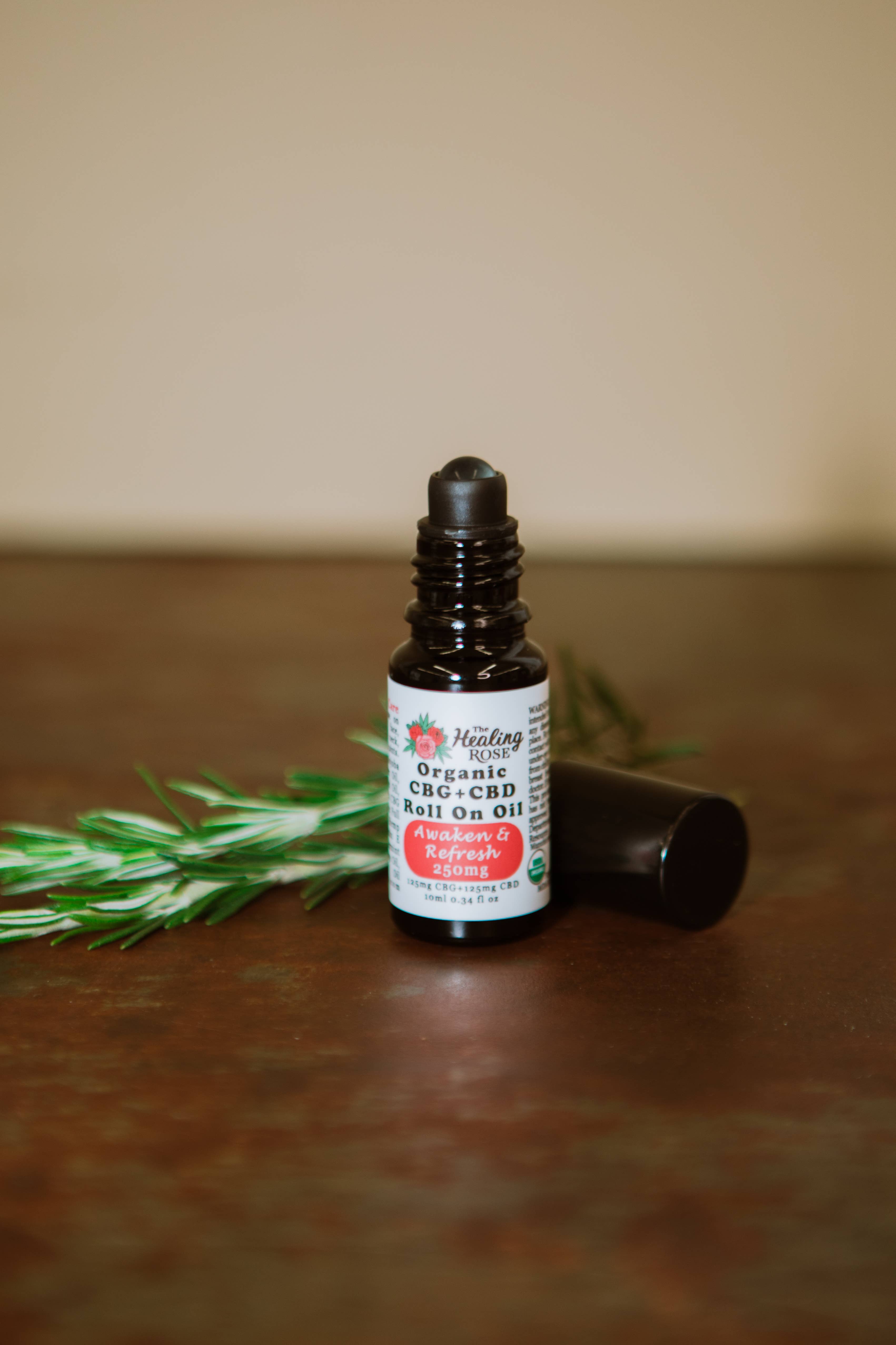 The Healing Rose – wholesale CBD-roll on – Ekologisk 1:1 CBG+CBD Uppvakna & Uppfriska Roll On-olja2