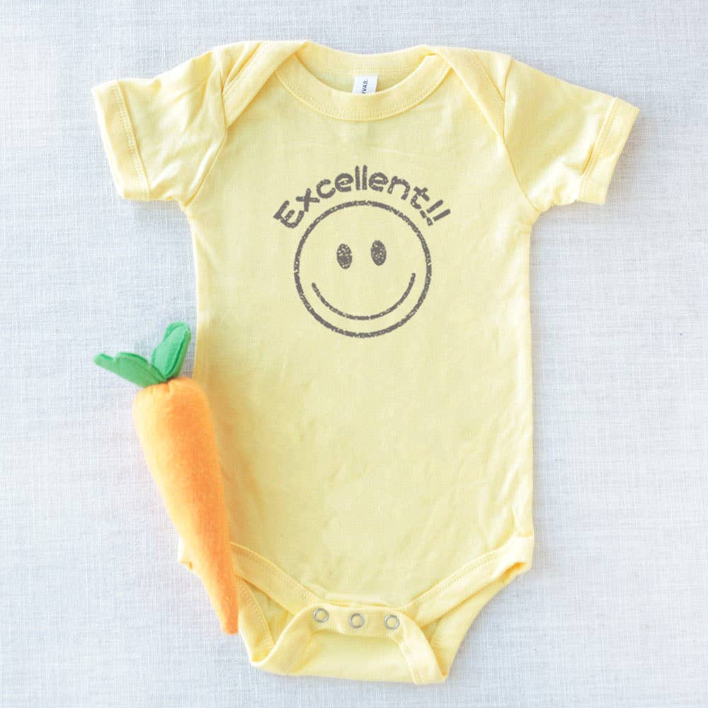 Shamaim - Wholesale Bodysuit (Non-Footed) - Baby - EXCELLENT SMILELY FACE Baby Graphic Bodysuit2