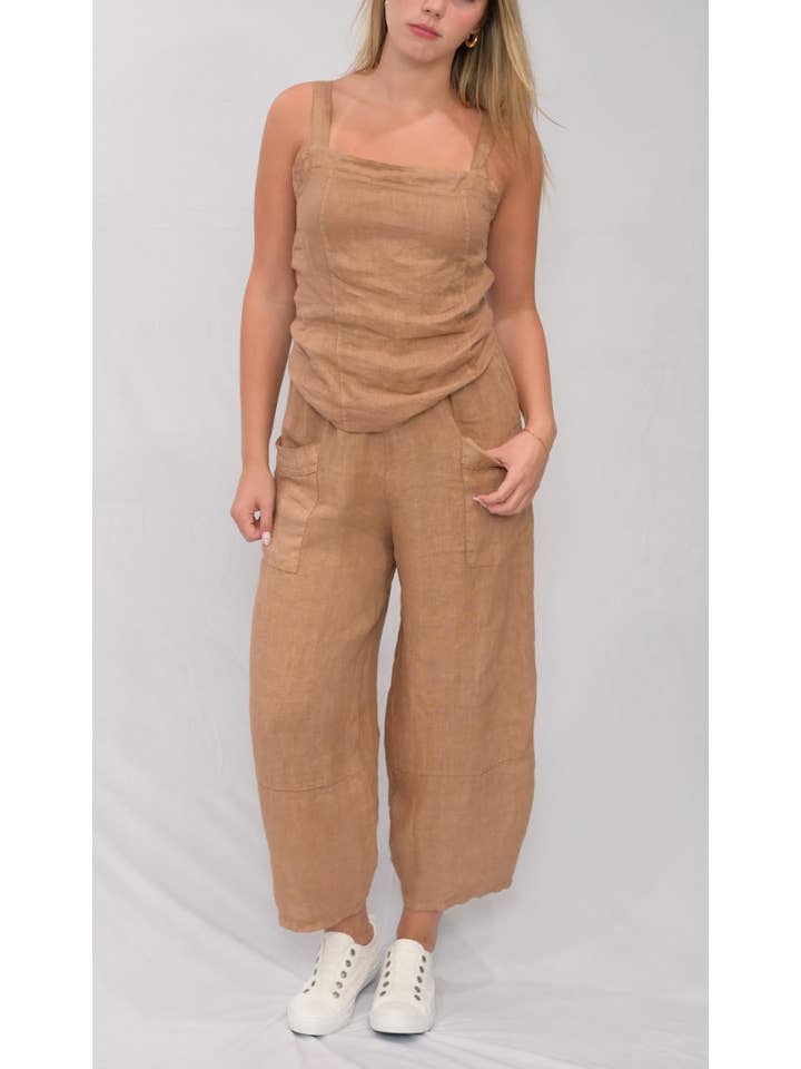 Merci Marie - Wholesale Pants - Women's - Linen Barrel Pants8