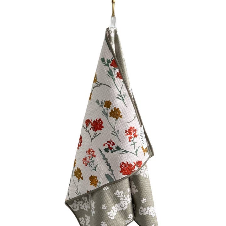 Cream Sage Mallory: Reversible Hand Towel for wholesale on Faire3