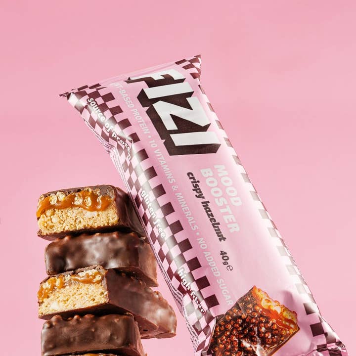 FIZI - Wholesale Snack Bar - MOOD BOOSTER "CRISPY HAZELNUT” 12 X 40G4