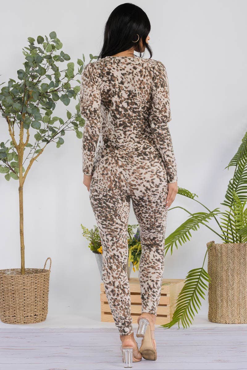 H&H Fashion Inc. - Vendita all'ingrosso Completo top e pantaloni (NON loungewear) - Donna - HH668R1-CAMO - Set 2 pezzi: Top e Jogger14