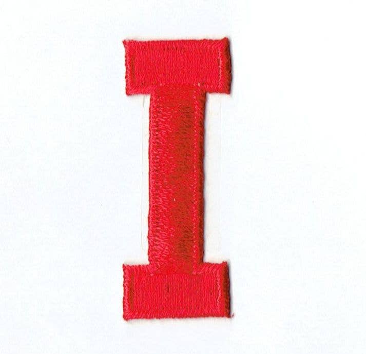 Wholesale Applique - Wholesale Patch - 2” Alphabet Red Letters - Block Style8