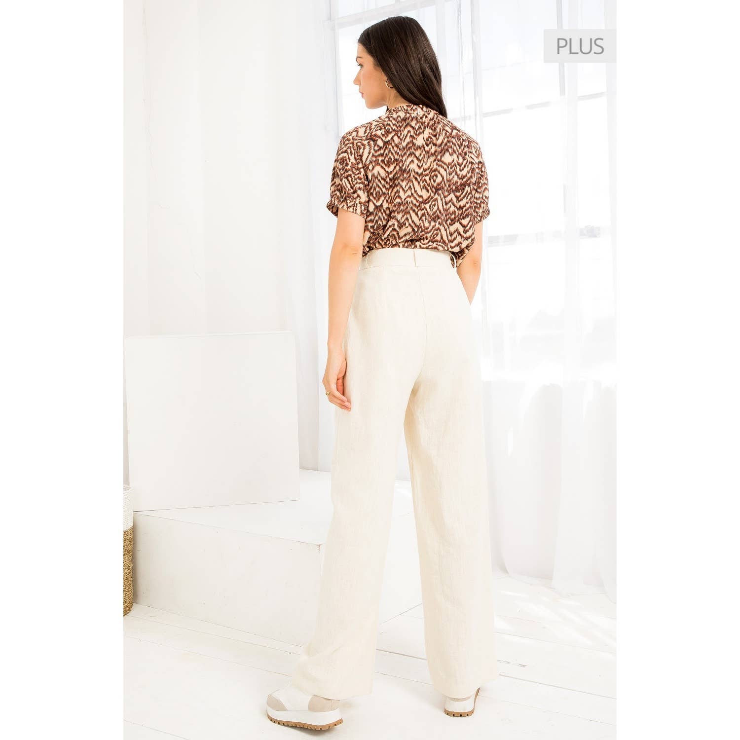 ROEST Blouse met korte mouwen en print /Maat XL/ voor groothandel op Faire5