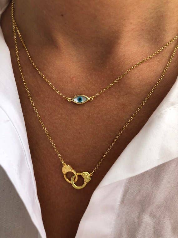 Christina Christi – wholesale Pendant/charm necklace – Gold Necklaces,Evil Eye Necklace,Handcuff Pendant,Silver 9258
