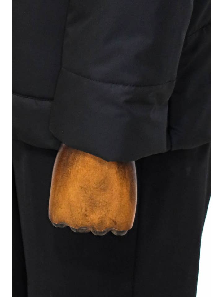 Slim Fit Hooded Black Men Coat - Wessi for wholesale on Faire5