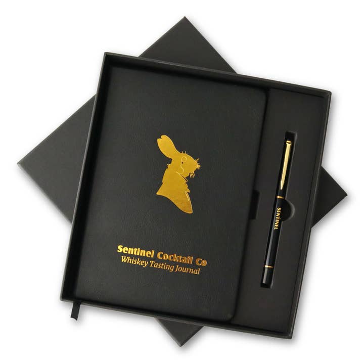 Sentinel Signature Whiskey Tasting Journal Gift Box for wholesale by Sentinel Cocktail Co