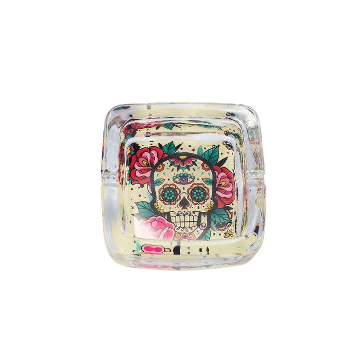 Champ by Polyflame - Wholesale Ashtray - Calaveras glass ashtray7