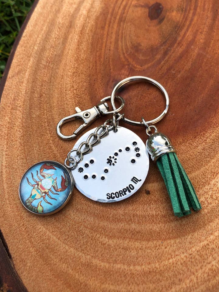 „Scorpio” Zodiac sleutelhanger voor wholesale door The Imprint Duo