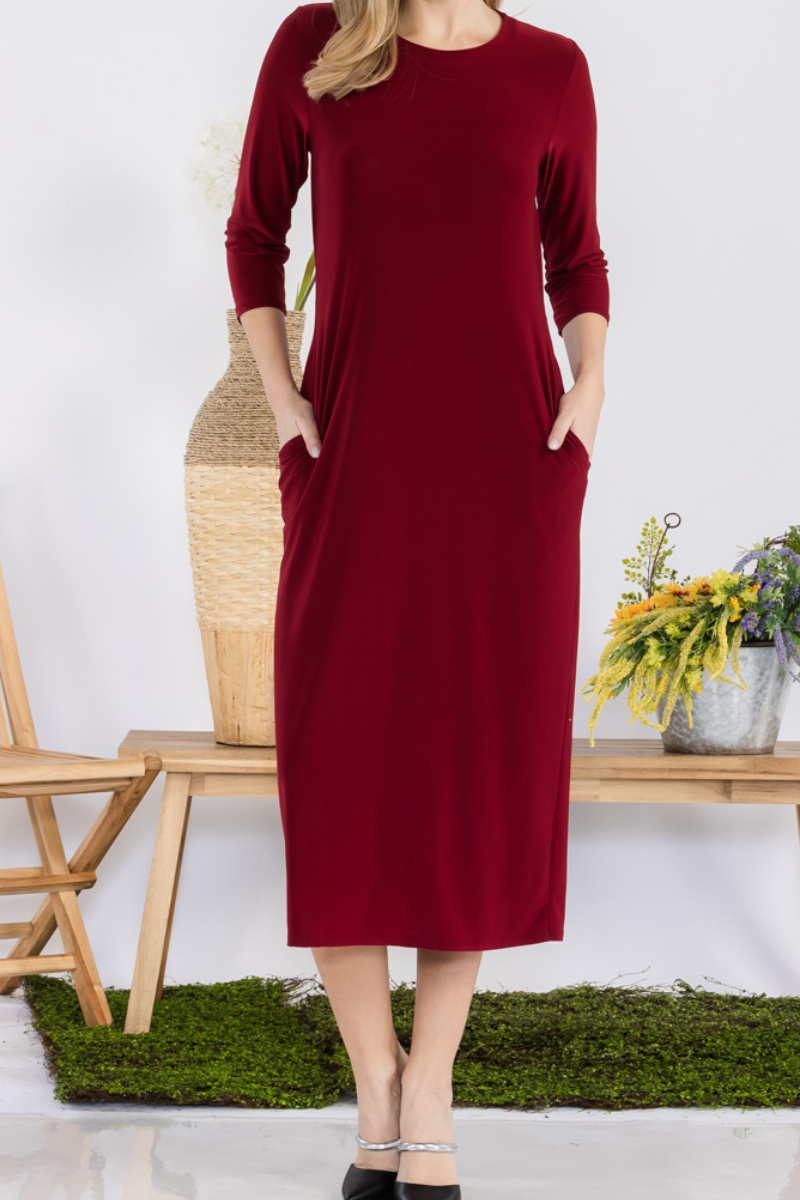 Celeste Clothing - Vente Robe – femme - ROBE À SUPERPOSER CLASSIQUE AVEC POCHES -CD4387514