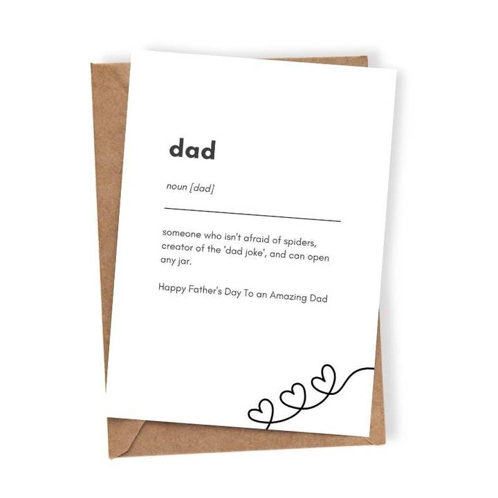 Dad Noun Greeting Cards for wholesale by Aire Avenue