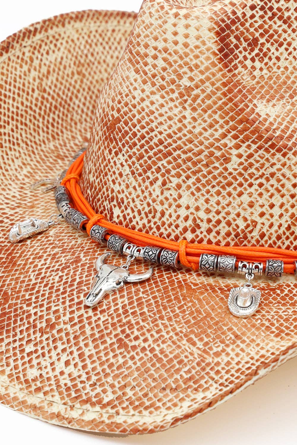 Greater Goods Imports & Wholesale - Wholesale Cowboy Hat - Women's - HT0145 | Snakeskin-Texture Western Cowboy Hat | MH03445