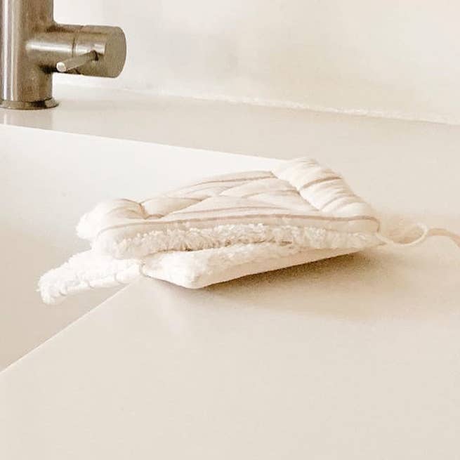 Maison Sauvage - Wholesale Schoonmaaksponsjes - Grote schoonmaakhanddoekspons in lichte kleuren7