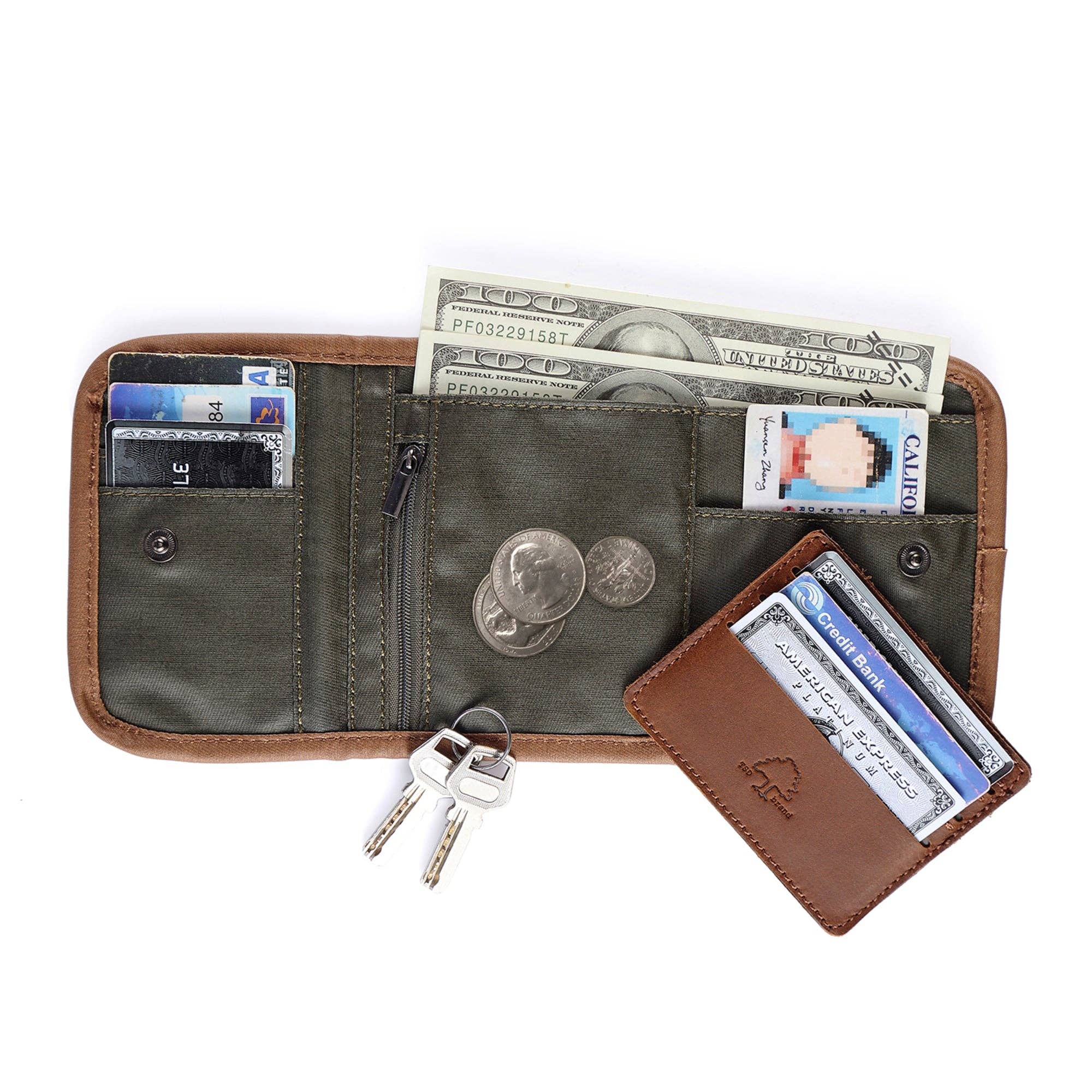 TSD Brand - Wholesale Wallet - Unisex - Urban Light Coated Canvas Wallet3