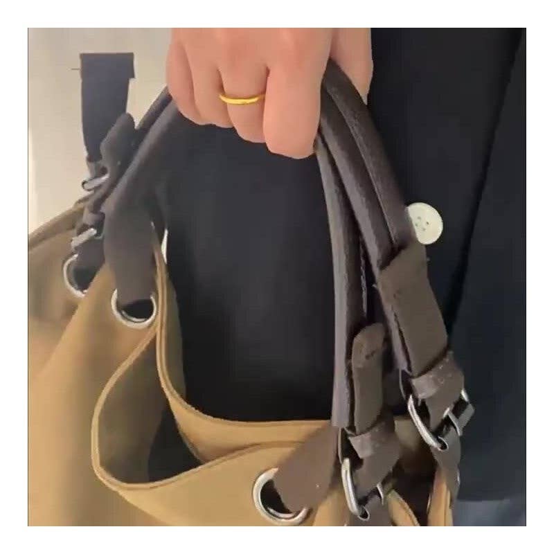 Brown Large Capacity Shoulder Tote Bag For Travel for wholesale on Faire4