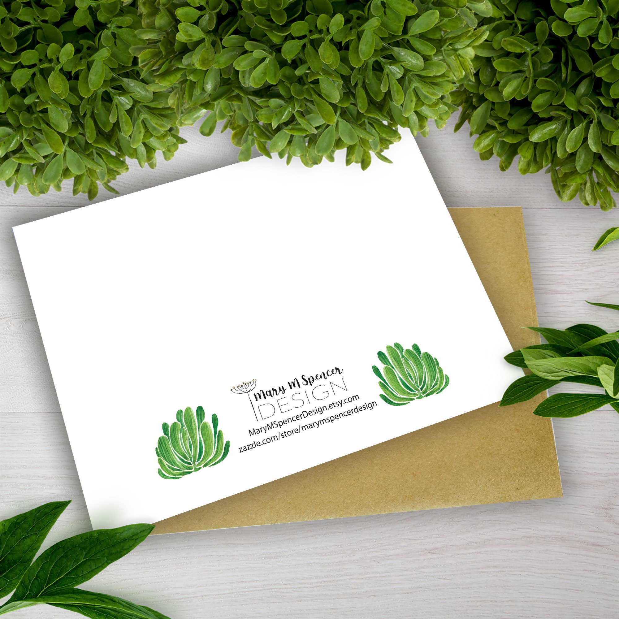 Mary M Spencer Design - Wholesale Everyday Greeting Card - Roadrunner Southwest Desert Scene 5 x 7 Greeting Card2