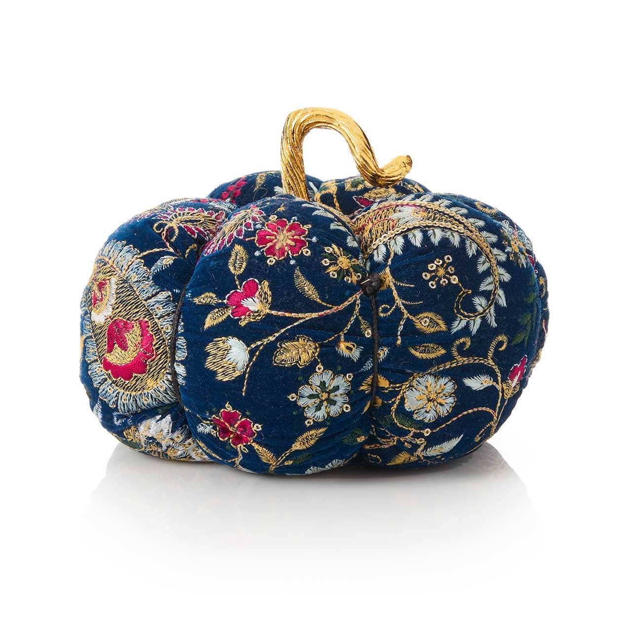 SERRV International - Wholesale Decorative Tabletop Object - Glittering Velvet Pumpkins - Set of 32