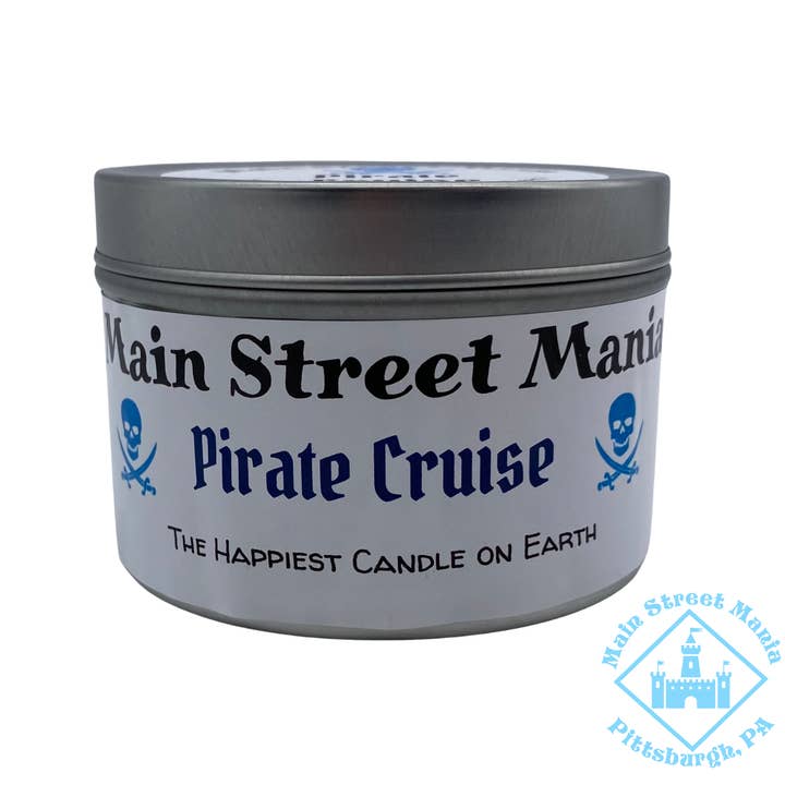 Main Street Mania - Wholesale Travel Candles - Pirate Cruise Happiest Candle on Earth 4 oz