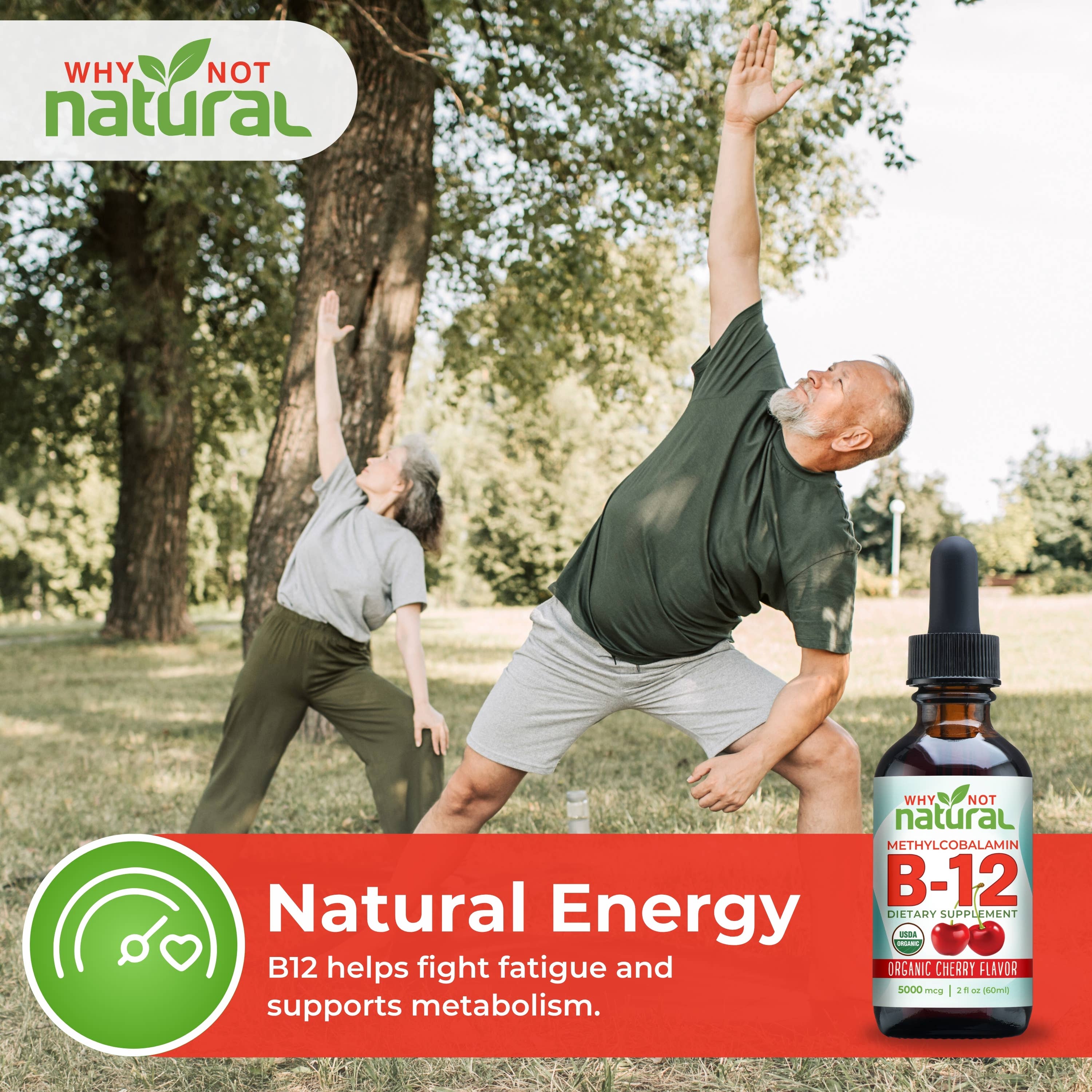 WhyNotNatural - Wholesale Oral Supplement/Vitamin - Organic Vitamin B12 Liquid Drops Supports Focus & Energy6