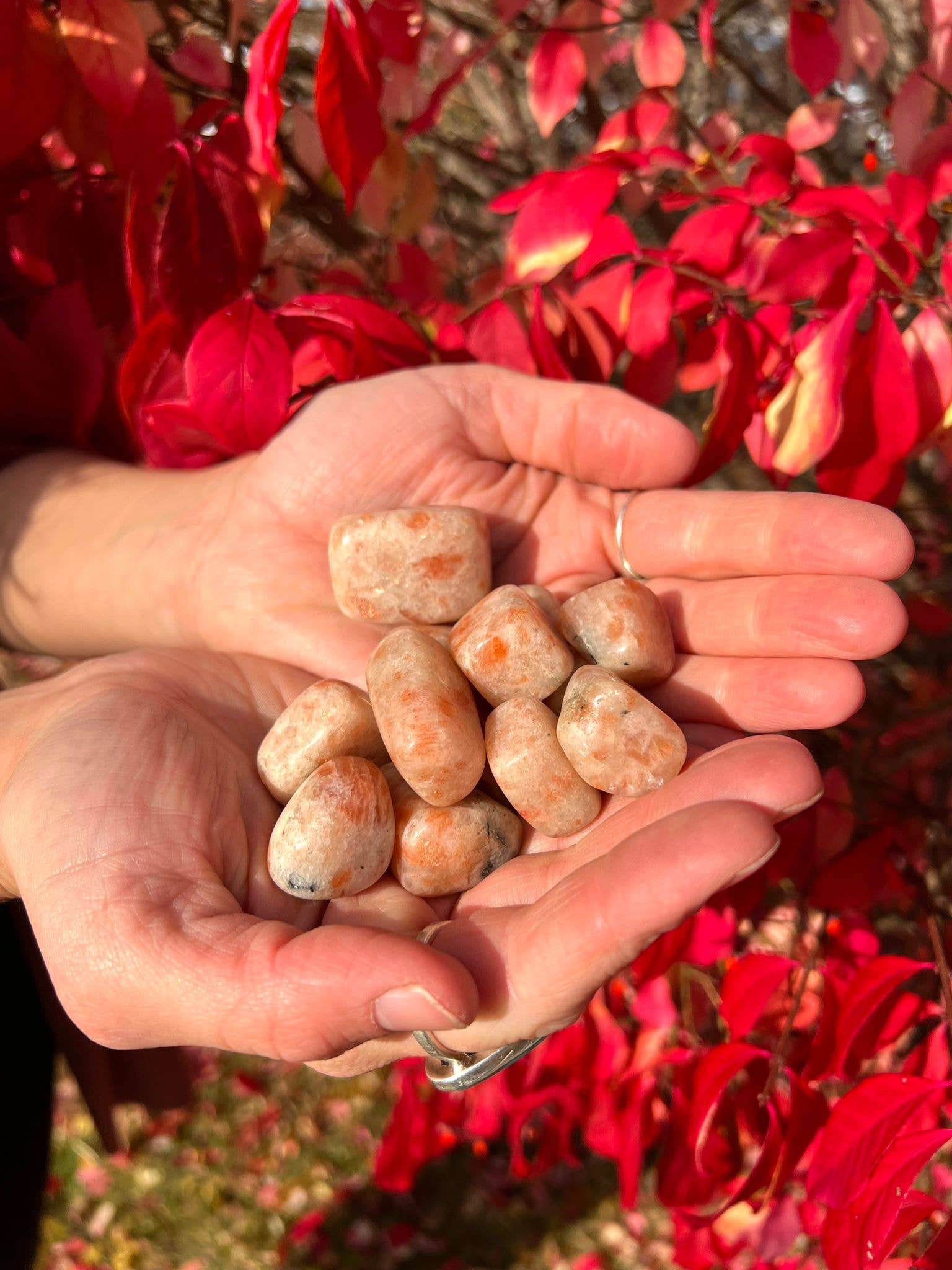 Quasar Gems USA - Wholesale Spiritual Stone/Crystal - Sunstone Tumbled 1KG/2lbs3