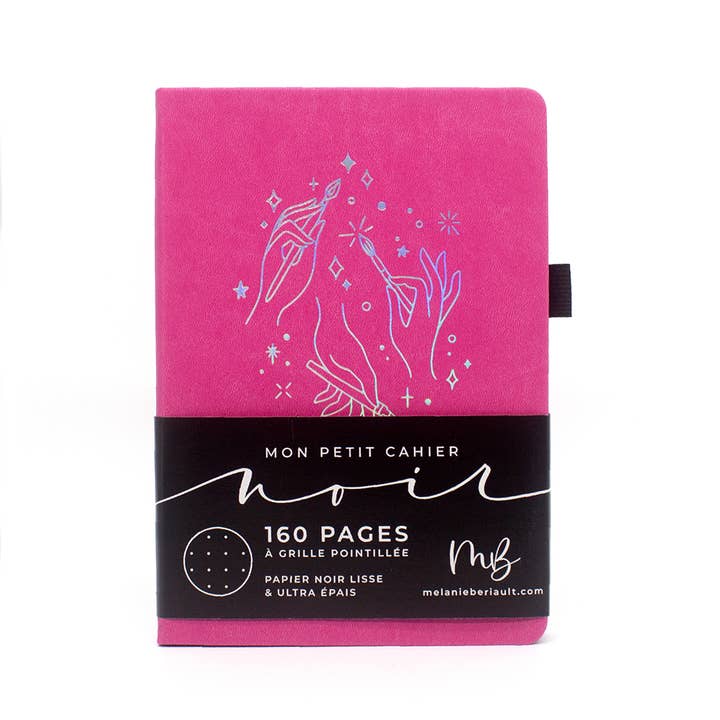 My little black notebook — Pink for wholesale by Melanie Beriault - Art & Calligraphie