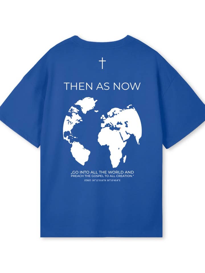 T-shirt grande pesada - “WORLD” por atacado de ANTIOCHIA