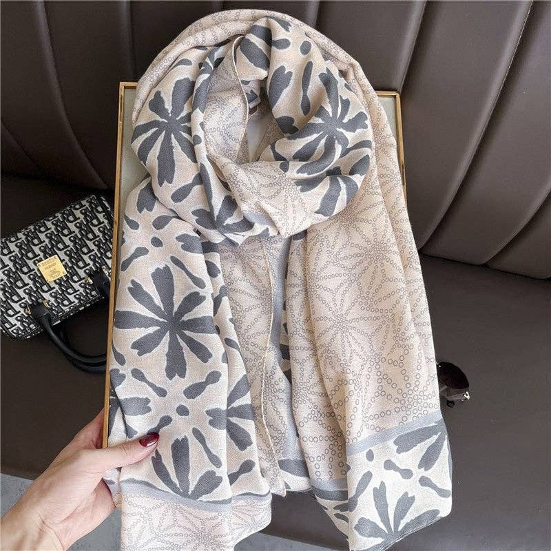 Mirazshoes WholeSale - Wholesale Scarf - Women's - Thin Printed Small Handkerchief3
