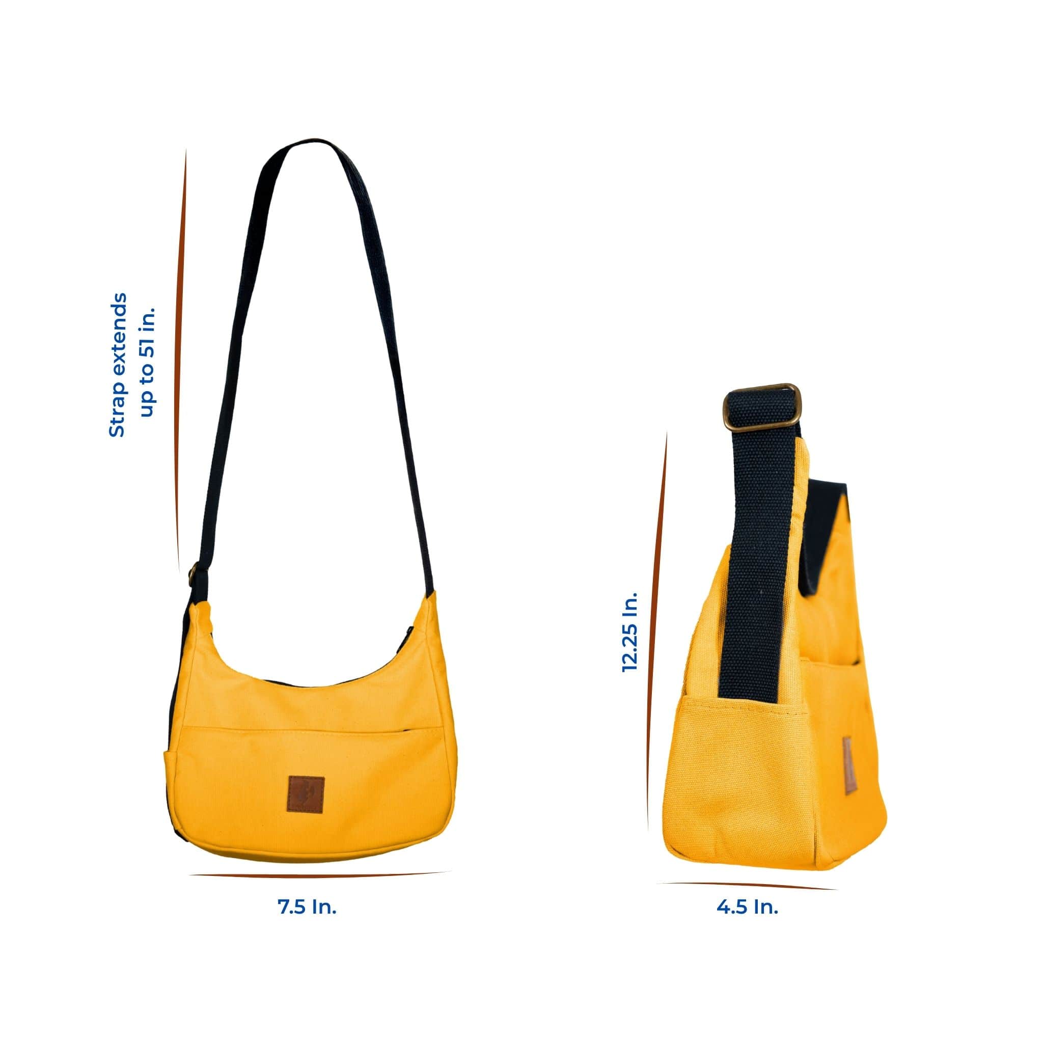 Ecodunia - Wholesale Shoulder Bag - Unisex - Crossbody Crescent Bag - Canvas Shoulder Bag for Women29