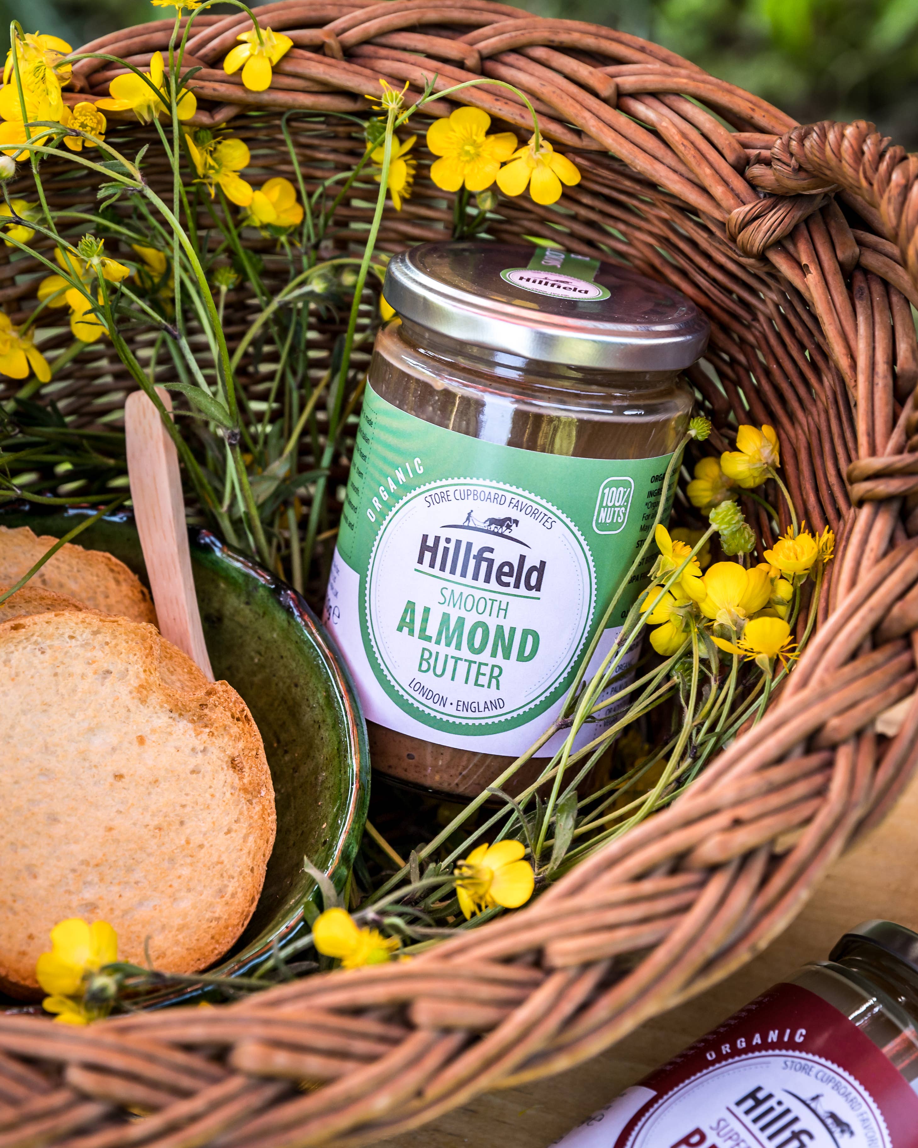 Gourmica - Vendita all'ingrosso Burro di frutta secca - Hillfield Burro di mandorle Biologico 330g1