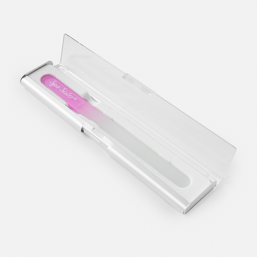Bath Accessories Company - Wholesale Nail File - Glass Nail File W/ Storage Case4