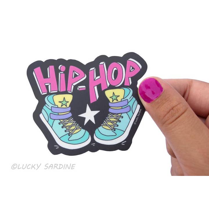 Lucky Sardine - Wholesale Sticker - Hip Hop Dance Shoes, Retro Sneakers, Star 80s Vinyl Sticker