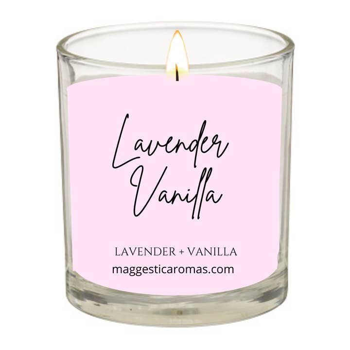 Bougie Vanille Lavande pour la vente par Maggestic Aromas