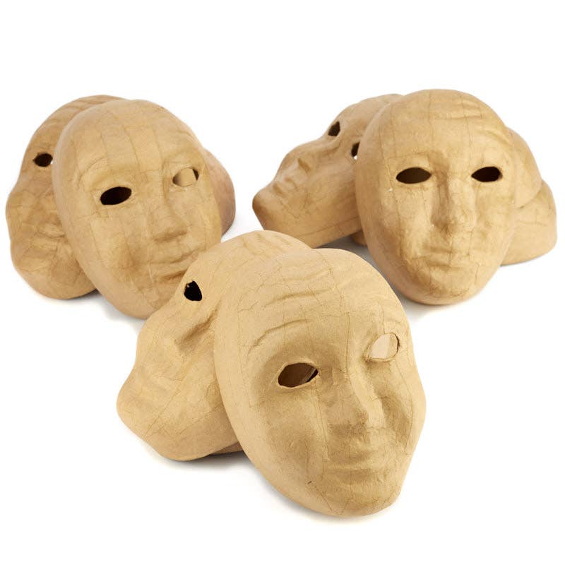Factory Direct Craft - Wholesale DIY Craft Kit - Paper Mache Mask – Blank Face for Creativity and Expression2
