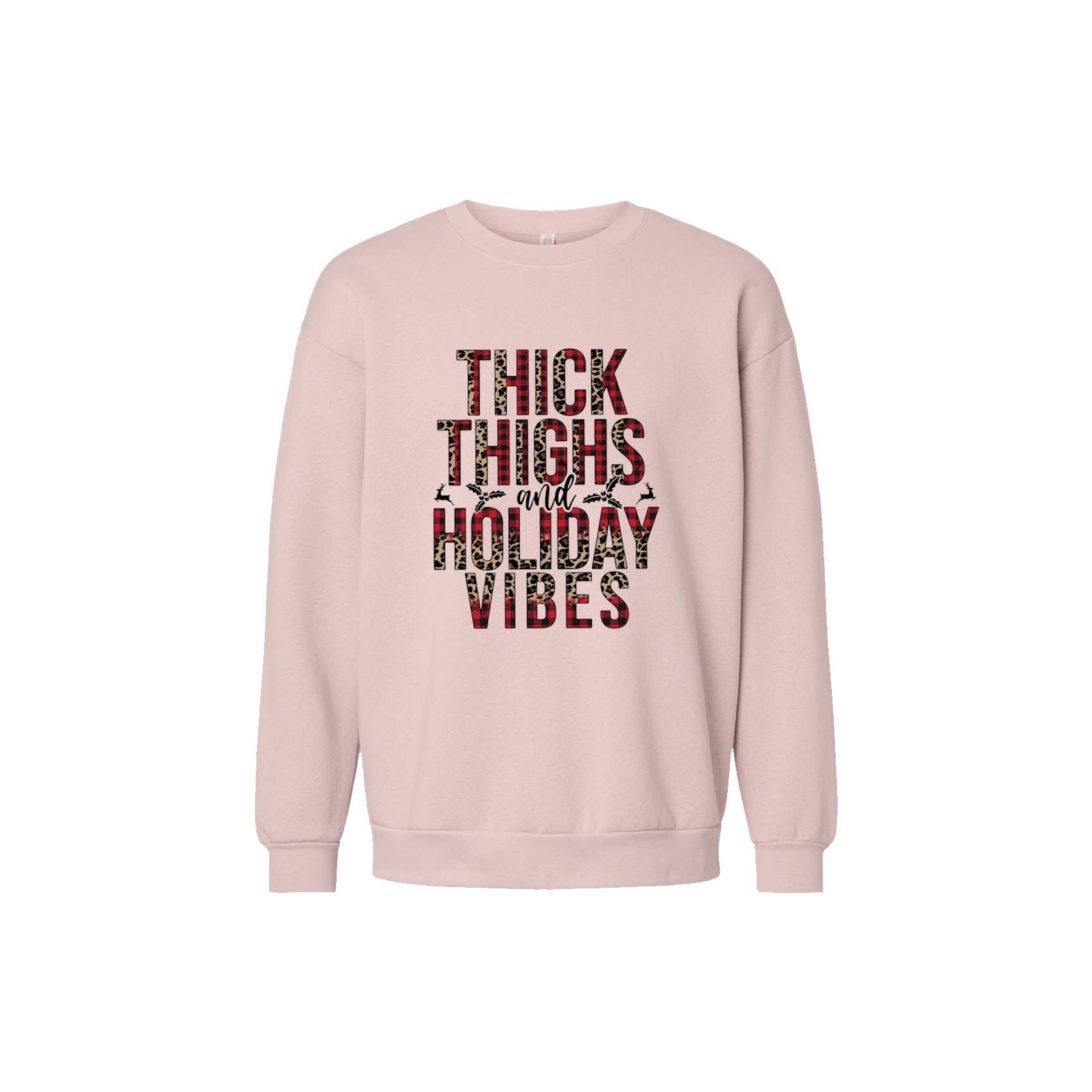 crashangel.us - Wholesale Hoodie - Women's - HUC-L4650 THICK THIGHS HOLIDAY VIVES GRAPHIC SWEATSHIRT1
