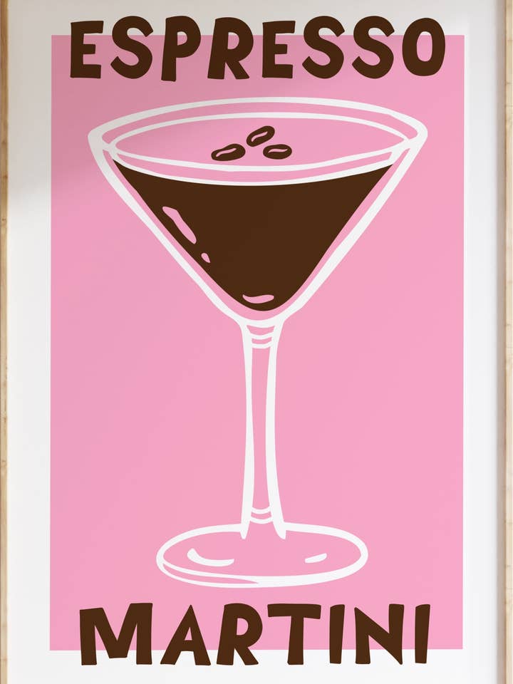 Impression artistique Espresso Martini pour la vente par Funky Dory