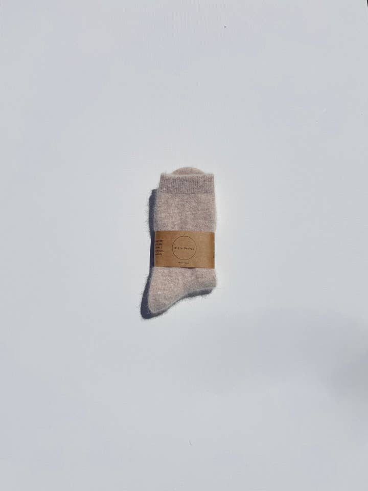 Billy Bamboo - Wholesale Socks - Women's - FLUFFY ANGORA SOCKS - NEUTRAL