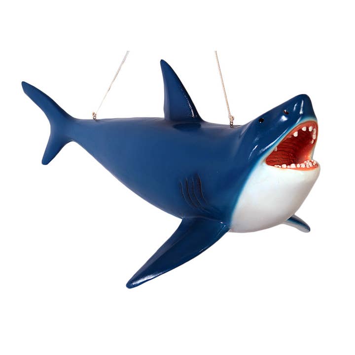 Requin suspendu 30" suspendu au plafond pour la vente par Nautical Tropical Imports
