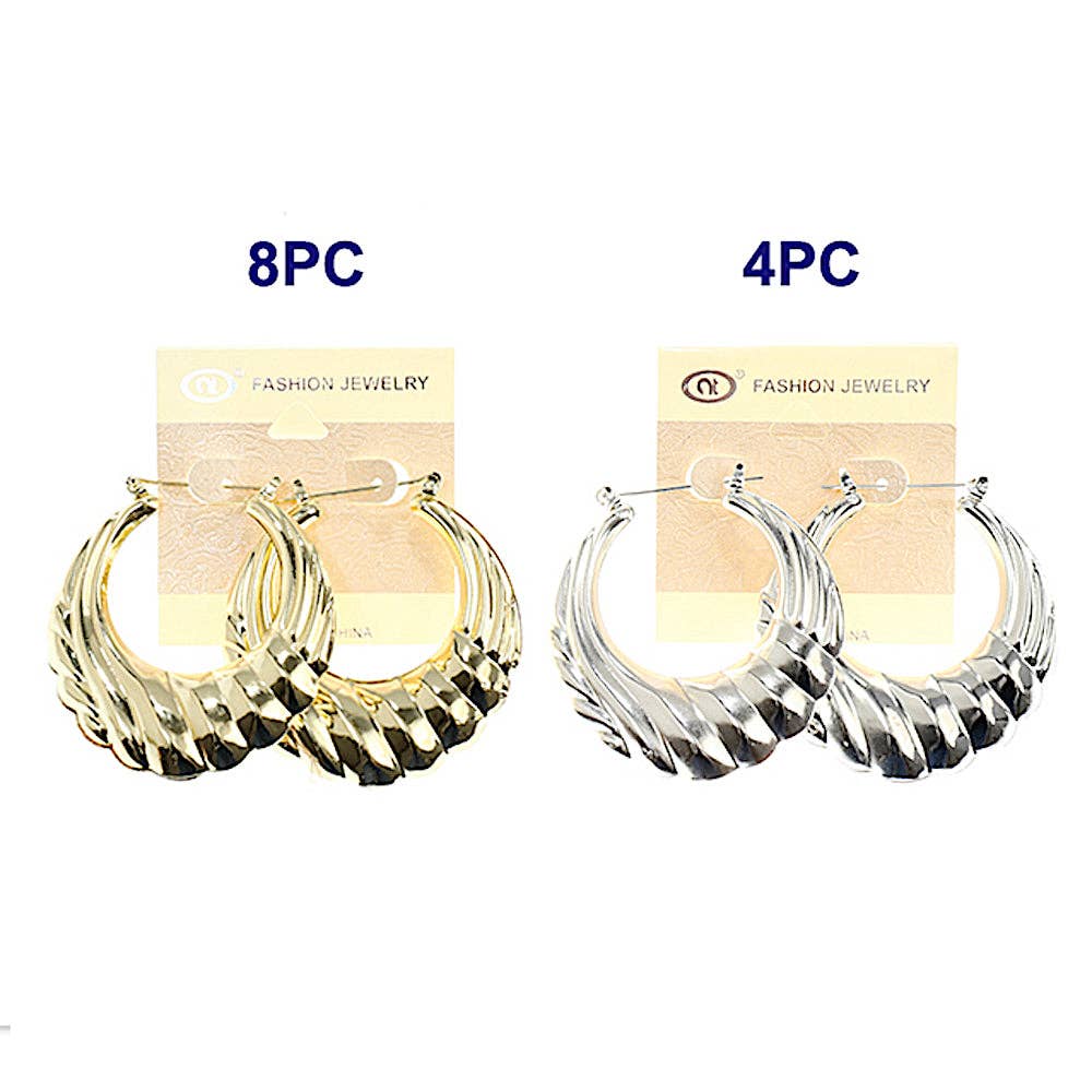 Atlas Fashion - Wholesale Hoop Earrings - Chunky Twist Hoops1