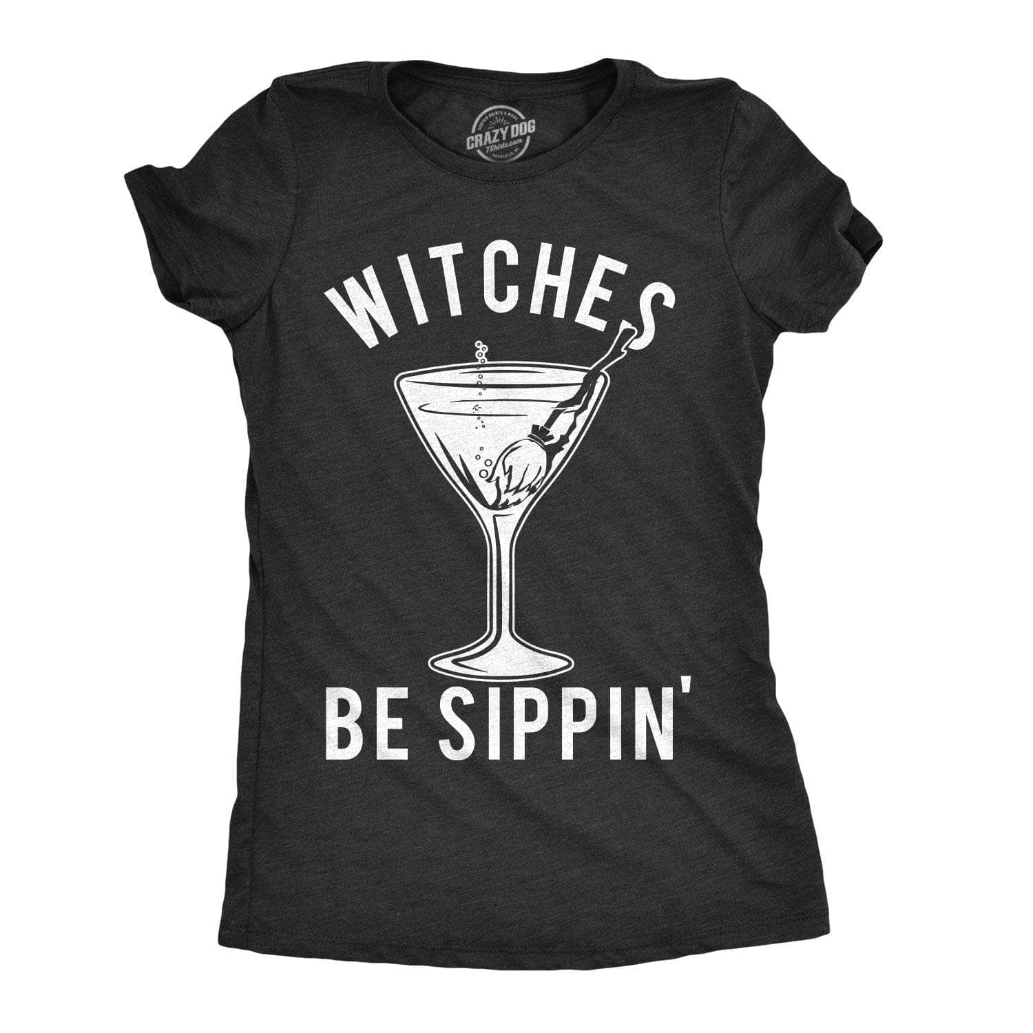 Black Witches Be Sippin' Women's Tshirt Halloween Graphic Tee for wholesale on Faire0