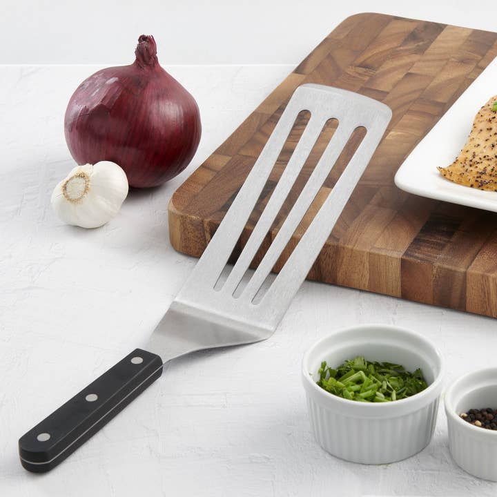 HIC - Harold Import Co. - Wholesale Kitchen Tool/Gadget - Cutlery Pro Triple Rivet Slotted Turner, 14in4